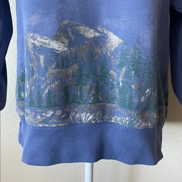 Abercrombie & Fitch Montana Rocky Mountains Graphic Crewneck Sweatshirt Size S - Picture 4 of 9